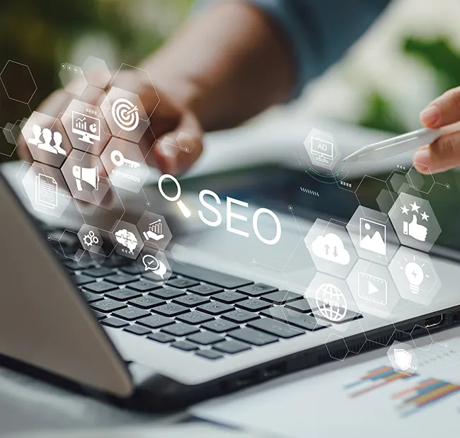 Visibility improvement through search engine optimization